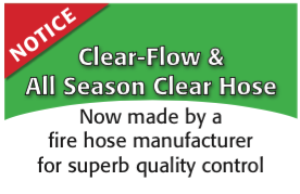 Clear Flow Hose Notice